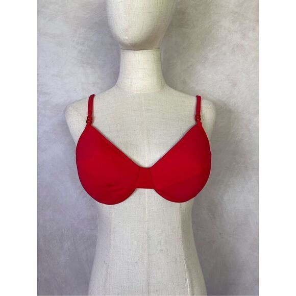 Red Y2K Bikini Top NWT - Picture 1 of 6